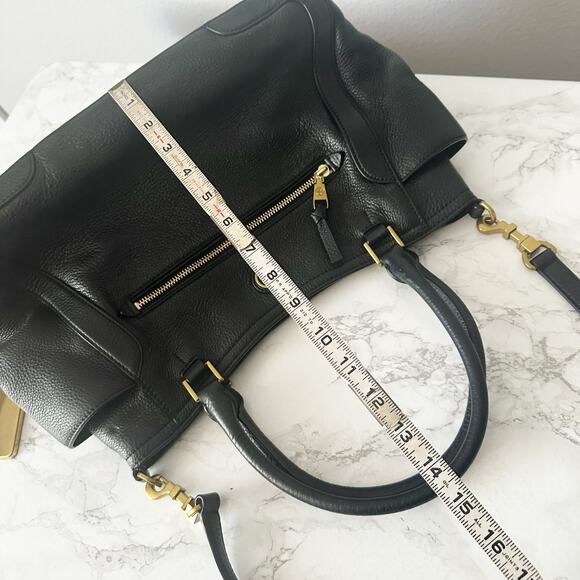 Tory Burch Pebbled Leather Frances Satchel - Picture 13 of 15